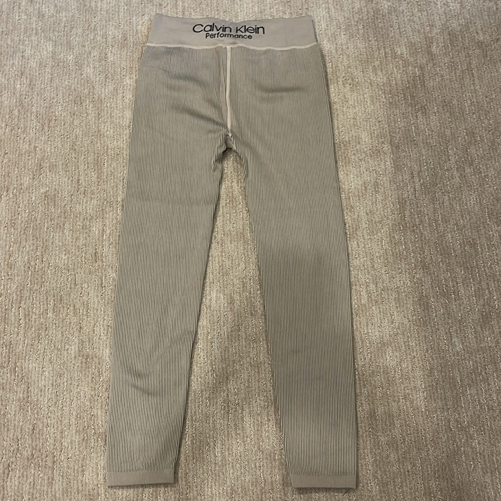 Calvin Klein Performance Ribbed Leggings - Picture 2 of 4